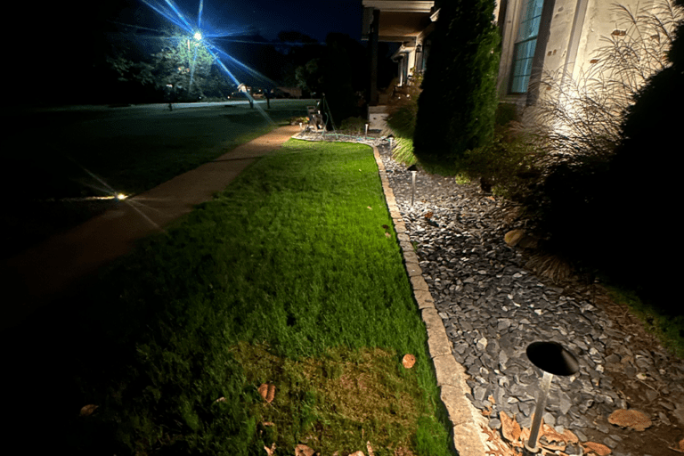 After Night Edging Landscape Transformation